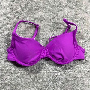 Xhilaration Purple Bikini Top XS Underwire Adjustable Straps